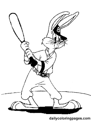 Baseball Coloring on Bunny Baseball Coloring Pages   Free World Pics