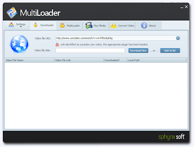 freeware, freewares, MultiLoader, Video Downloader And Conversion Utility., Video editing softwares, video converter, video downloader , windows softwares, 