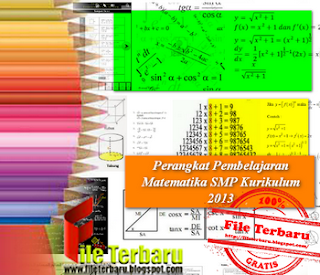 Download Perangkat Pembelajaran Matematika SMP Kurikulum 2013