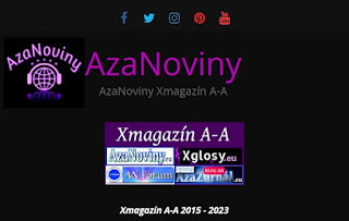 AzaNoviny - Hlavní web projektu AzaNoviny Xmagazín A-A