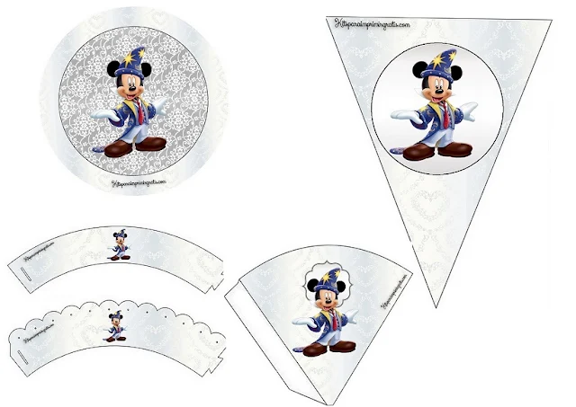 Free Printable Fantasy Mickey Mini Kit.