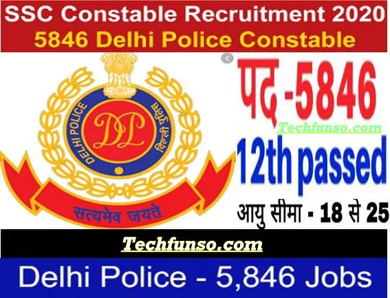 5846-Post to apply from Delhi-Police-Recruitment-2020