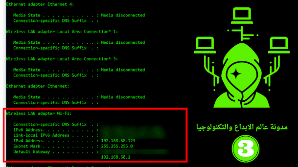 بروتوكول الإنترنت (IP) هو العنوان الرقمي لأجهزة الإنترنت