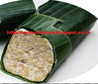 Foto Tempe Bungkus Daun Pisang