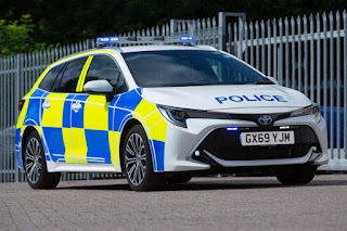 Toyota Corolla Touring Sports Police Car (2020) Front Side