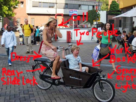Costumbres ciclistas en Amsterdam