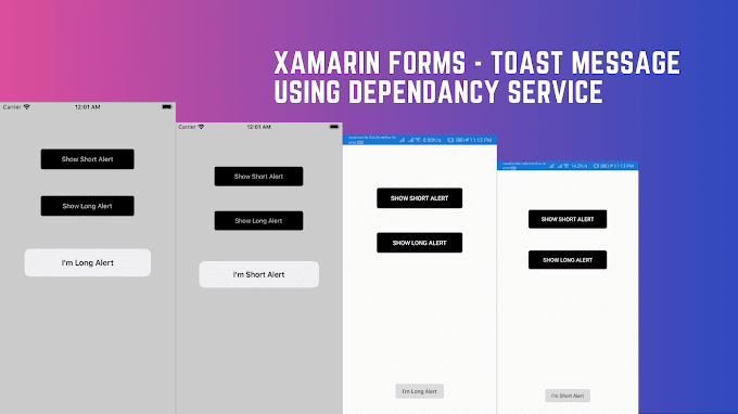 Toast in Xamarin Forms