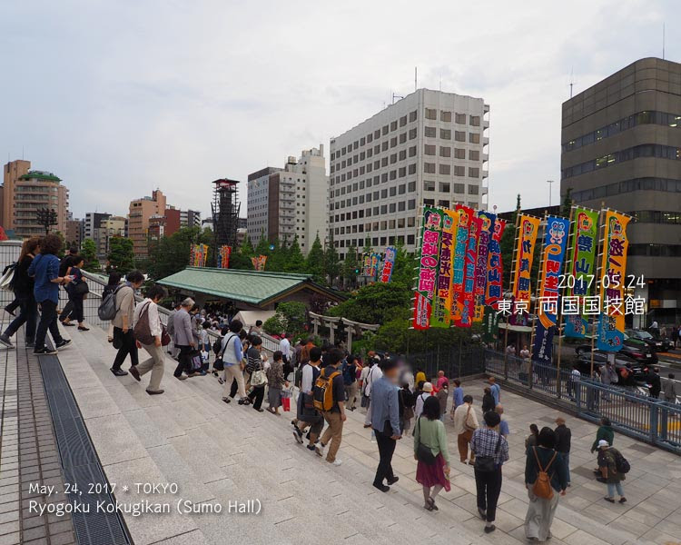 早朝から当日券に並んで、国技館で相撲を見て来た！