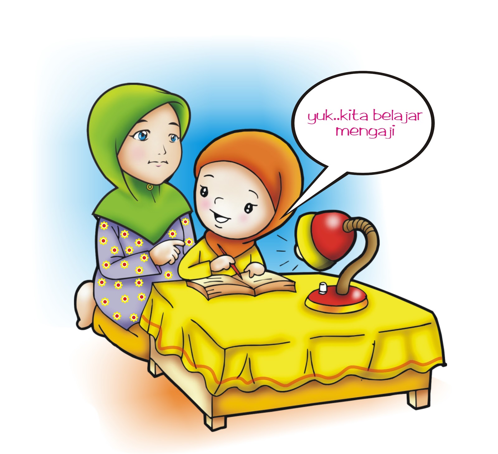 Gambar Animasi Anak Muslim Belajar  HijabFest