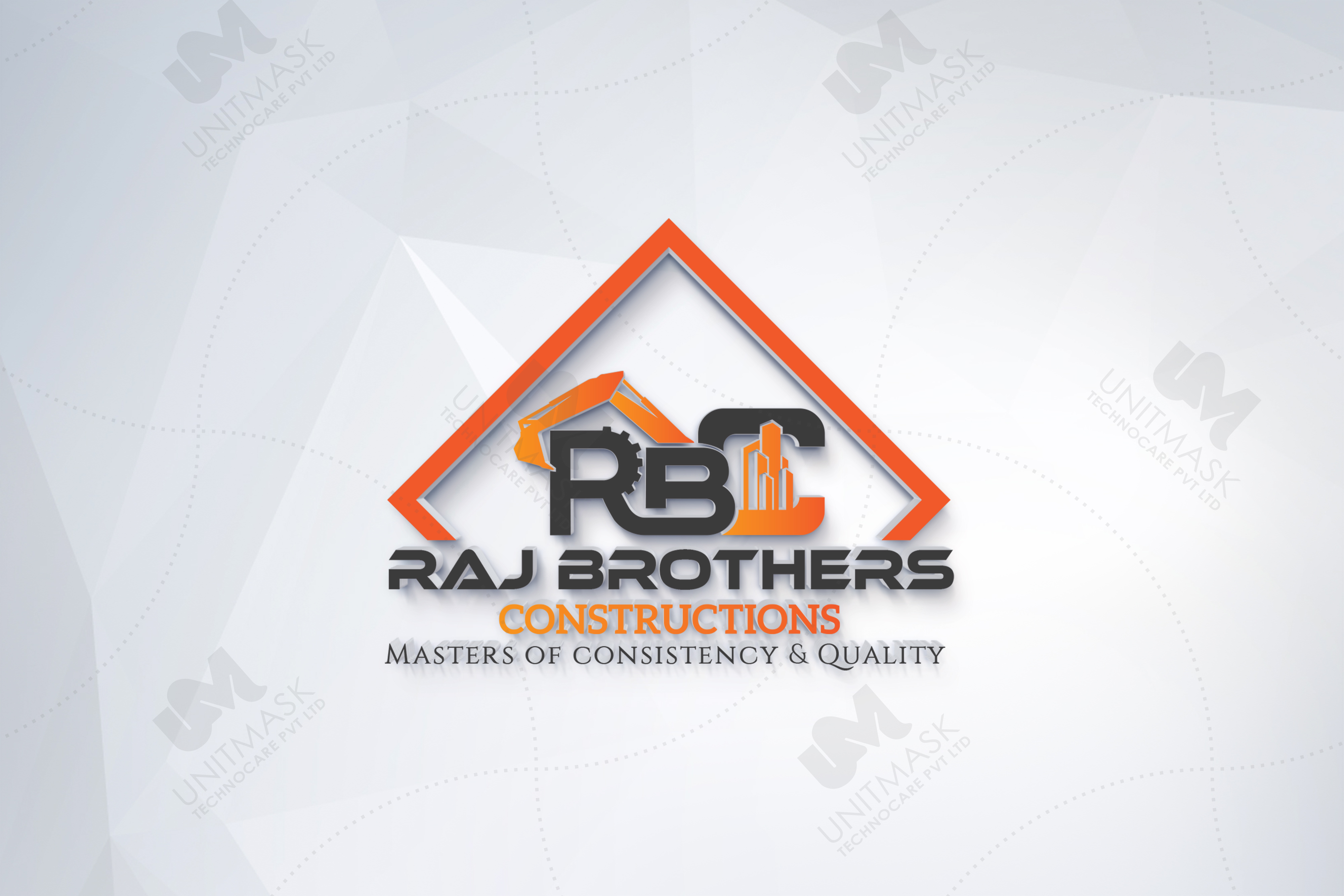 RBC construction logo design