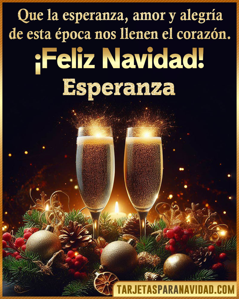 Tarjetitas de navidad para Esperanza