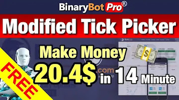 modified tick picker strategy software robot trading make money earn and money free download binary bot pro xml script