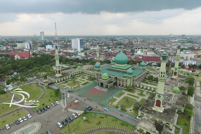 Photo Udara Mesjid Agung An Nur Pekanbaru  RIAU DAILY PHOTO