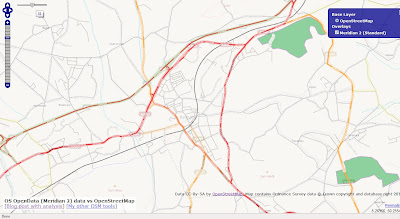 OSM compare with OS Opendata Meridian2