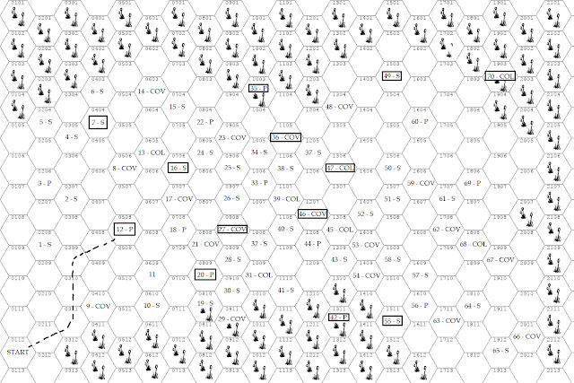 Barrowmaze Barrow Mounds Hex Map Printable