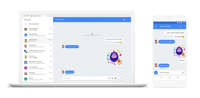 Android Messages Website