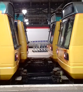 Pacer Railbus trains at Manchester Piccadilly