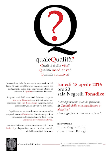 Quale qualità in Primiero? 2016