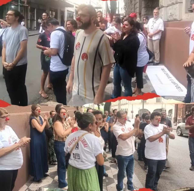 Sede do MPSP recebe protesto nacional contra penduricalhos de promotores e procuradores