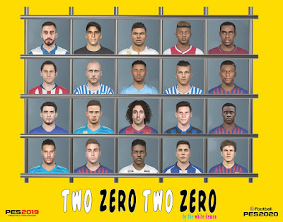 PES 2019 Facepack Two Zero Two Zero by The White Demon