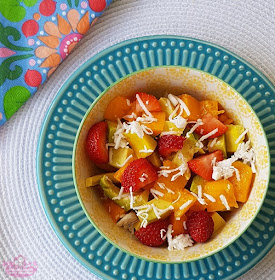 Salada de frutas com abacate