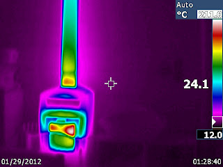 chauffage bois caméra thermique