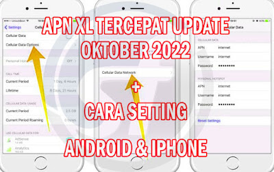 XL APN Tercepat Oktober 2022 + Cara Setting di Android dan iOS