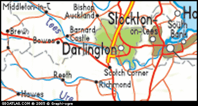 Darlington Political Rregional Map