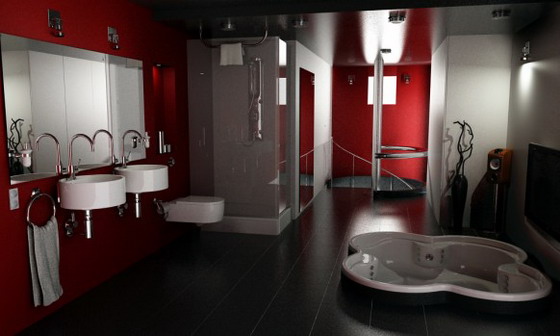 Futuristic Bathroom Design Idea