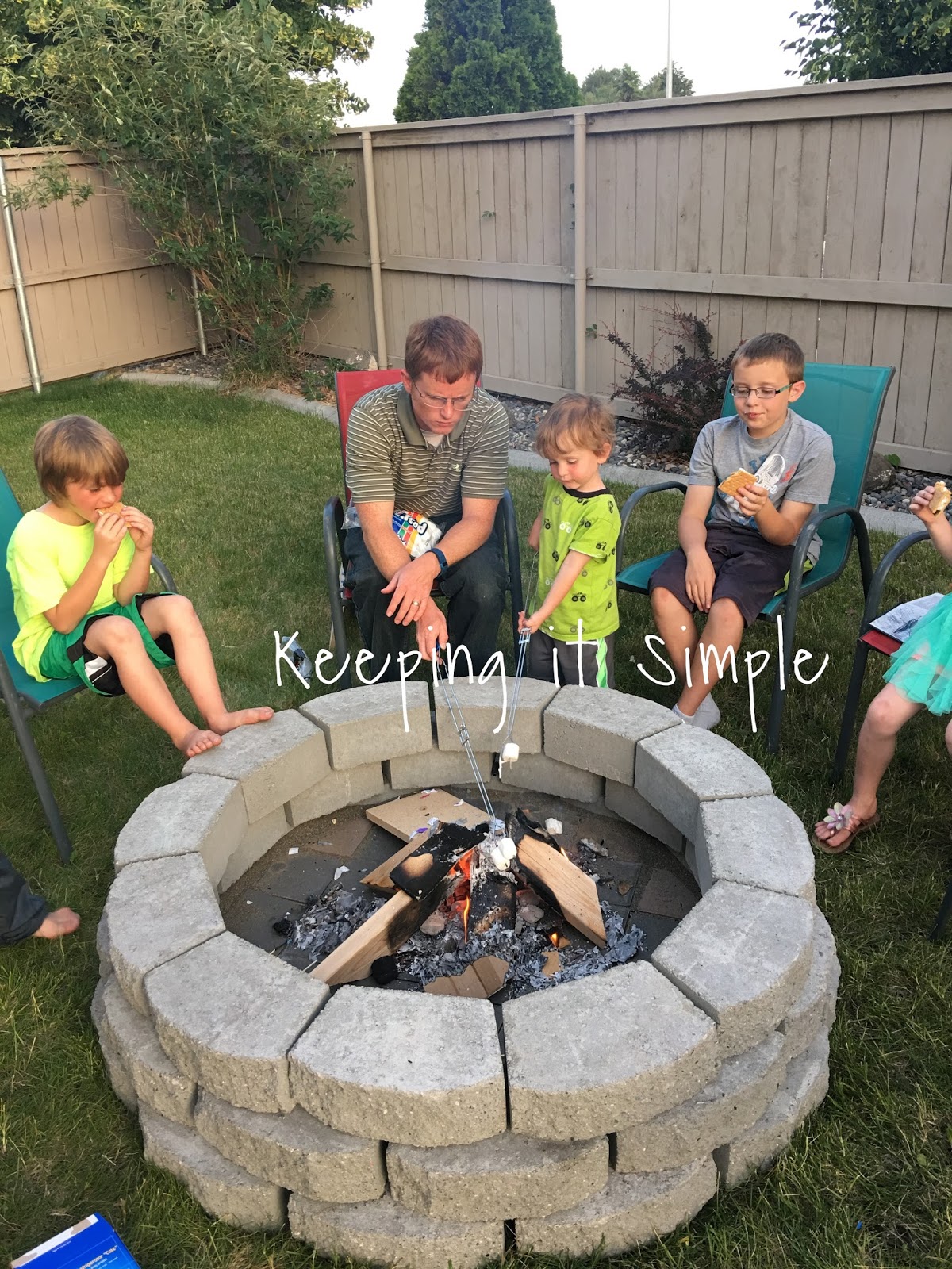 How To Build A DIY Fire Pit For Only 60 Keeping It Simple Crafts