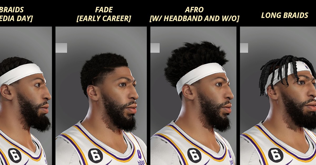 NBA 2K23 Anthony Davis Realistic Cyberface and Hair Update (Current Look) -  PPP