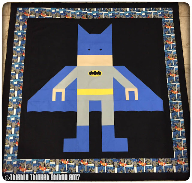 Thistle Thicket Studio, Lego Batman Quilt, Lego Batman, Batman