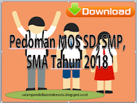 Download Pedoman MOS SD, SMP, SMA Tahun 2018