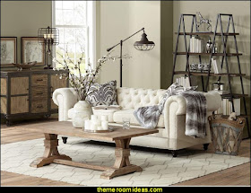Industrial Chic Industrial style decorating ideas - Industrial chic decorating decor - Gears decor - City living urban style -  Modern Industrial  - Industrial urban loft decorating ideas -  industrial bedroom ideas
