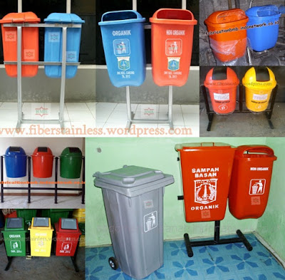 jual tong sampah fiberglass