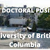 Postdoctoral position --- University of British Columbia