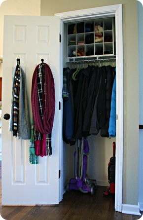 Thrifty Decor Chick: The coat closet (dun dun dunnnn)