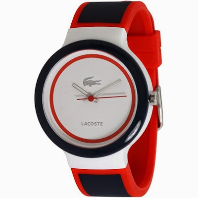 lacoste watches red