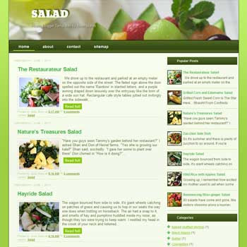 Salad blogger template