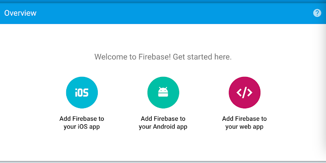 Firebase plateform console