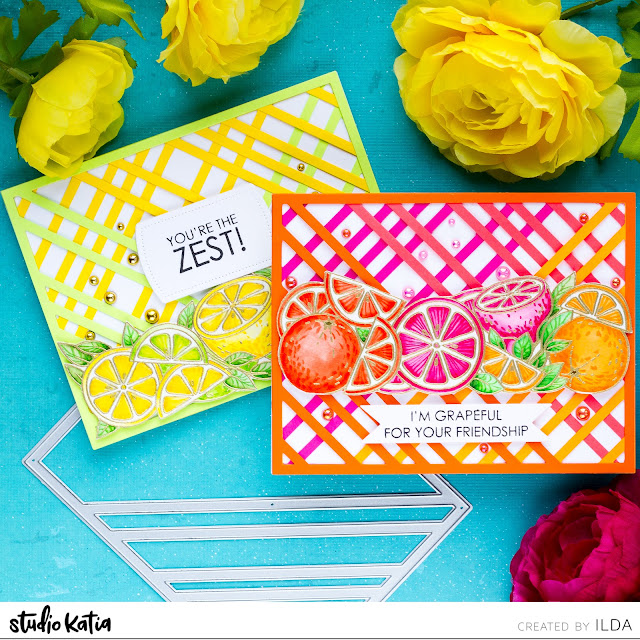 Citrus Trimmings Friendship Cards | Studio Katia