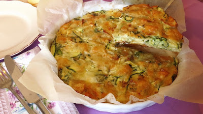 Zapečeni mlinci s tikvicama i sirom / Baked Mlinci (pastry) with Zucchini and Cheese