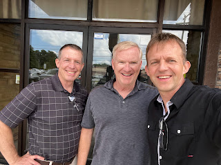 With pastor Steve Wimmner and brother Steve at South Meridian Church