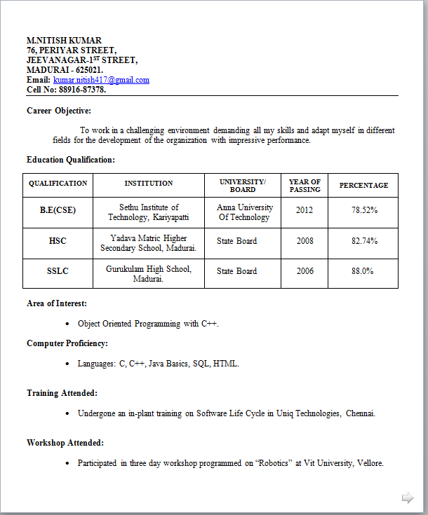 Download Resume Templates