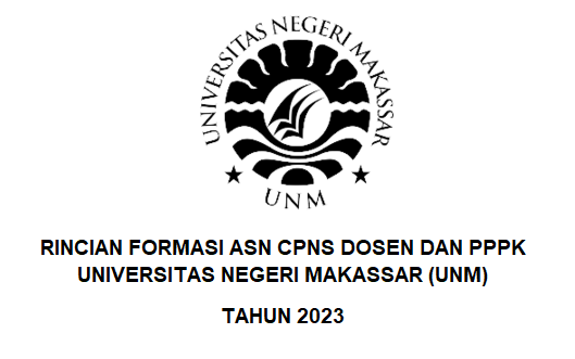 Formasi ASN CPNS Dosen dan PPPK Universitas Negeri Makassar (UNM) Tahun 2023