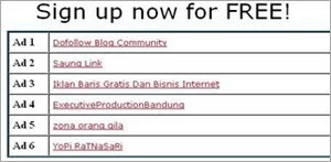 member link lists form fwebtraffic