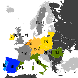 CH harf kombinasyonunun Avrupa dillerinde telaffuzu