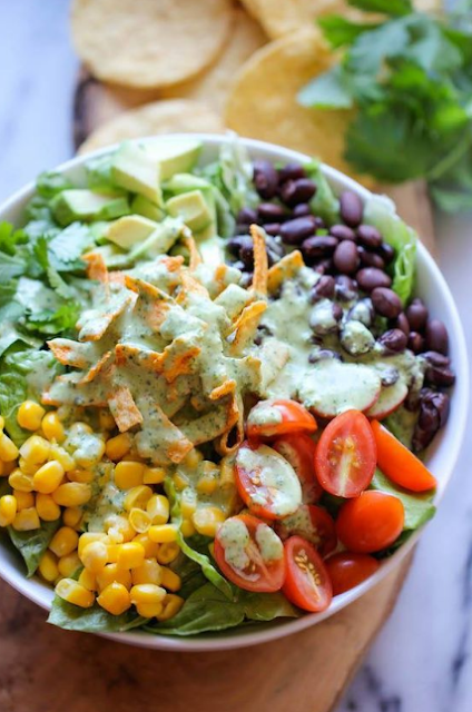 SOUTHWESTERN CHOPPED SALAD WITH CILANTRO LIME DRESSING