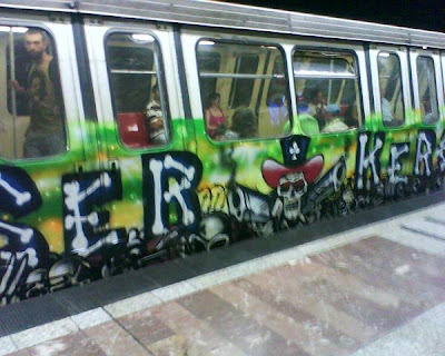 Subway Train Graffiti Picture