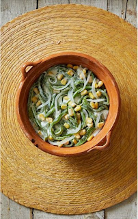 Photo of Poblano and Corn in Cream from The Mexican Vegetarian Cookbook by Margarita Carrilo Arronte